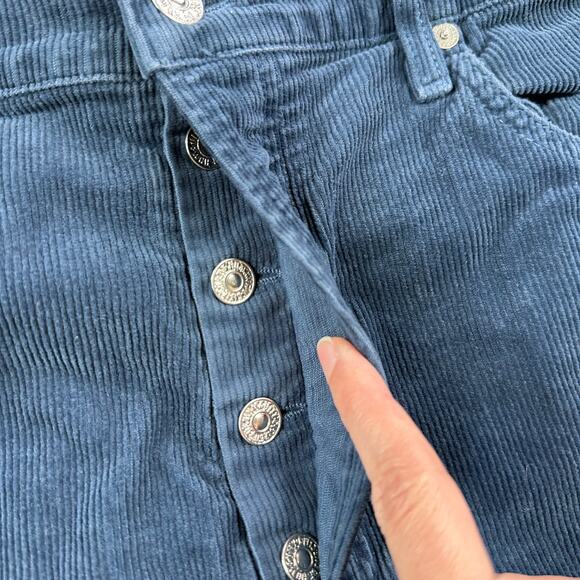 Citizens of Humanity Jeans Womens 32 Blue Jolene Corduroy Bluebird Vintage Slim - Picture 10 of 16